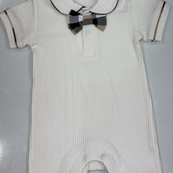 White - brown bowtie